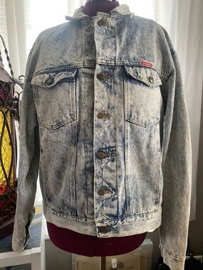 Vintage Wrangler Distressed Jean Denim Jacket